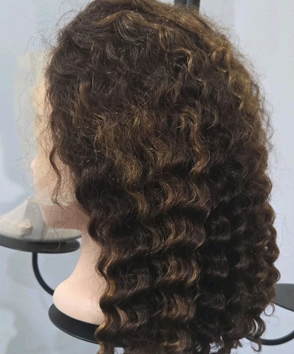 Parrucca capelli veri ricci
